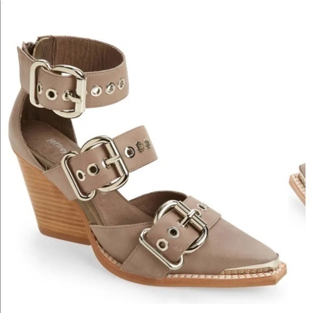 New Jeffrey Campbell Emilia Buckle Cutout Boot women size 5.5